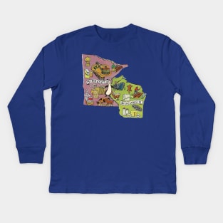 From The Land of Sky Blue Waters — Hamm's Beer Kids Long Sleeve T-Shirt